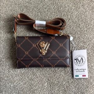 Valentino Orlandi Brown Crossbody Bag